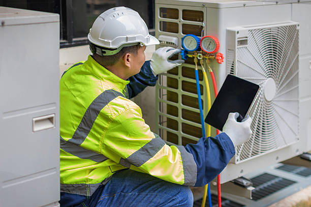 Professional Hvac technician working in Lacona, NY